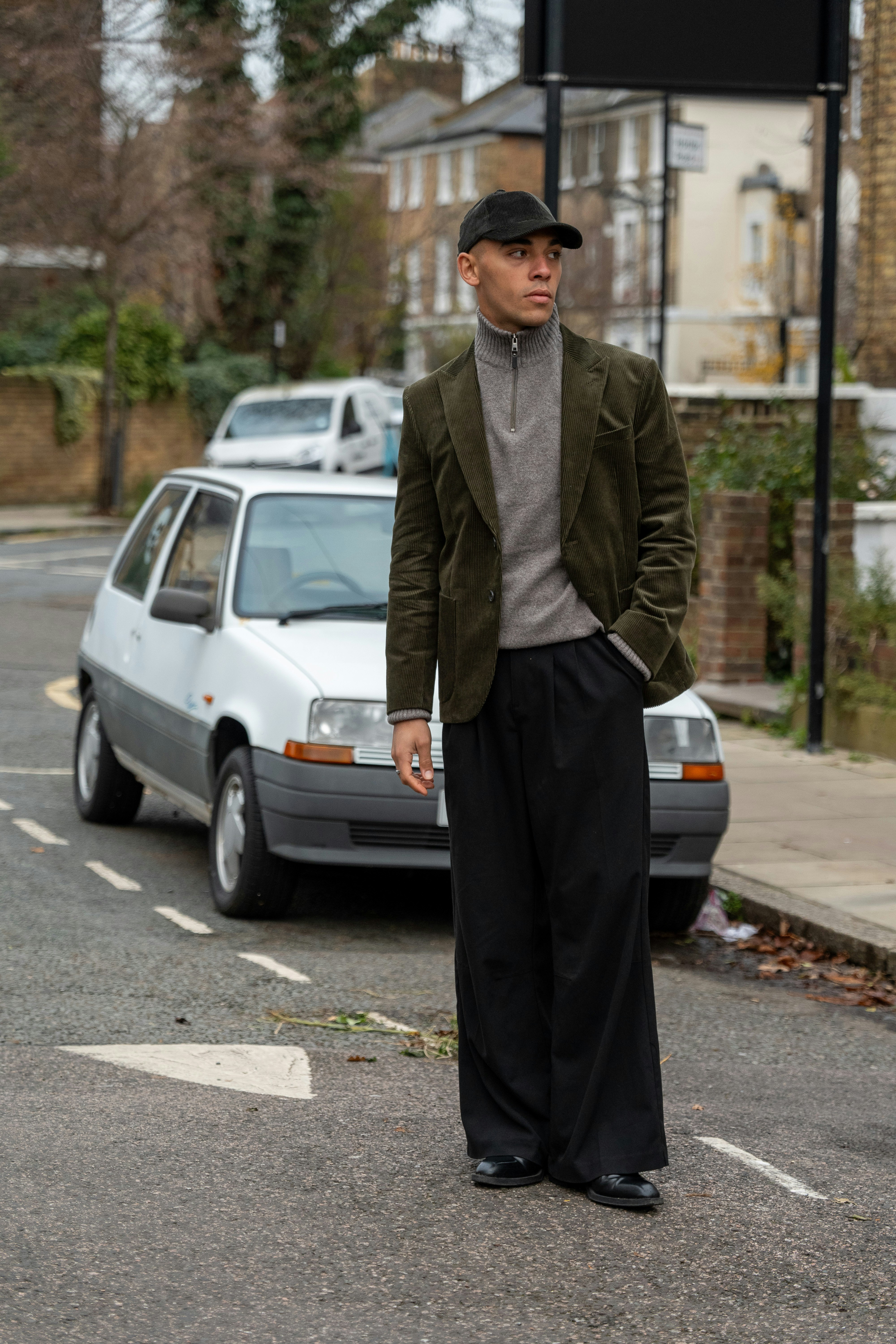 Veste casual homme grise