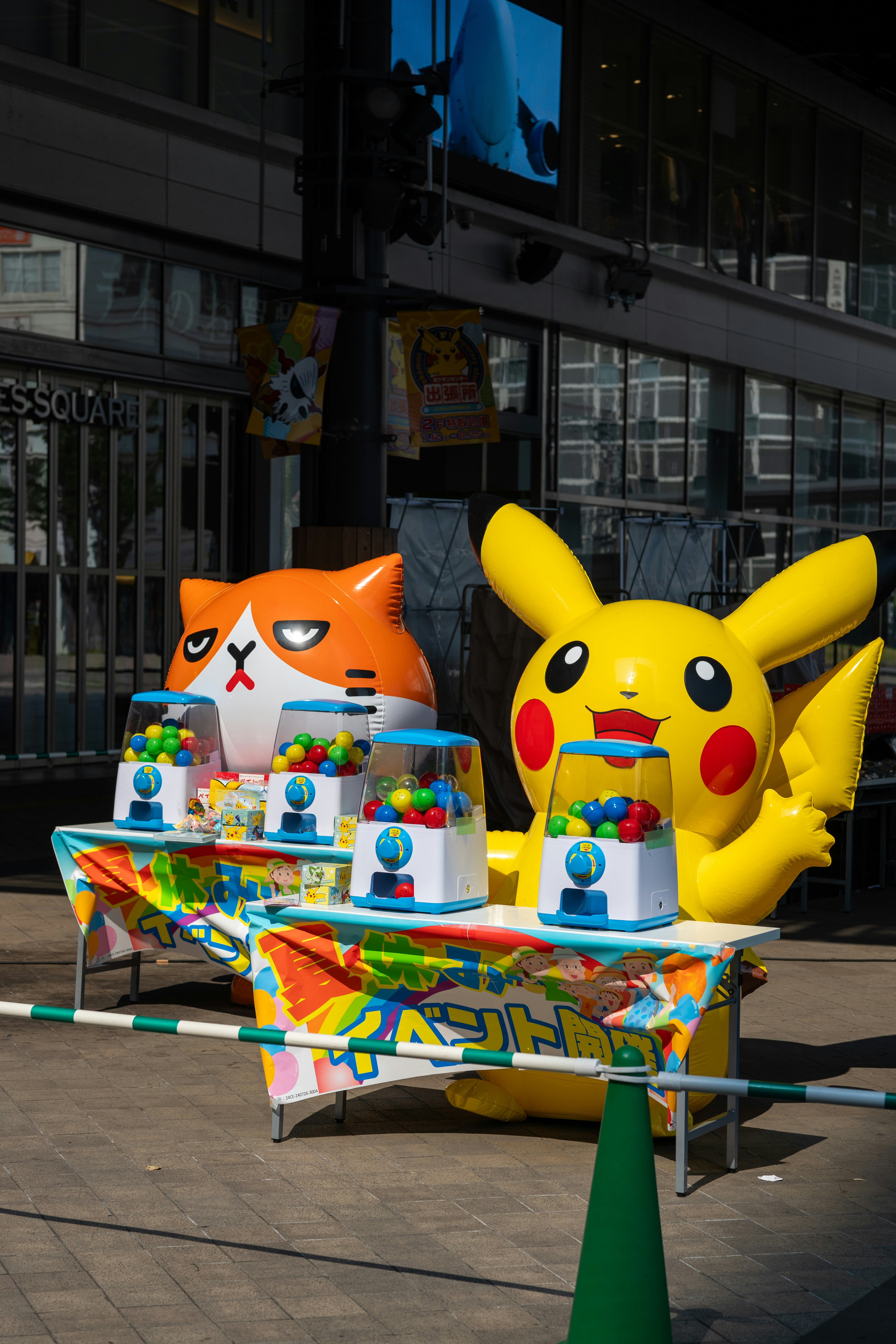 A table with a bunch of pokemon themed items on it
