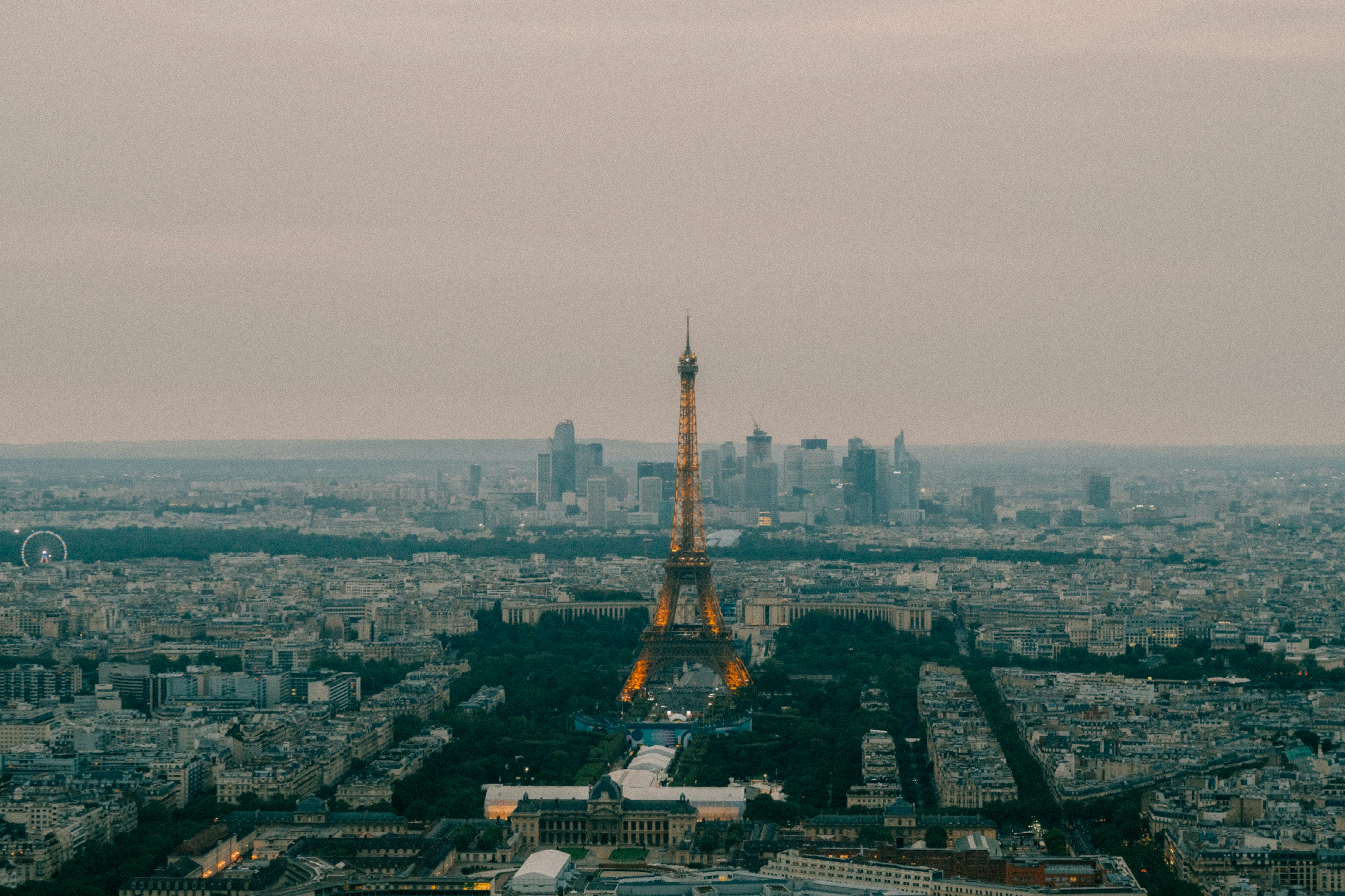 An aerial view of the city of paris