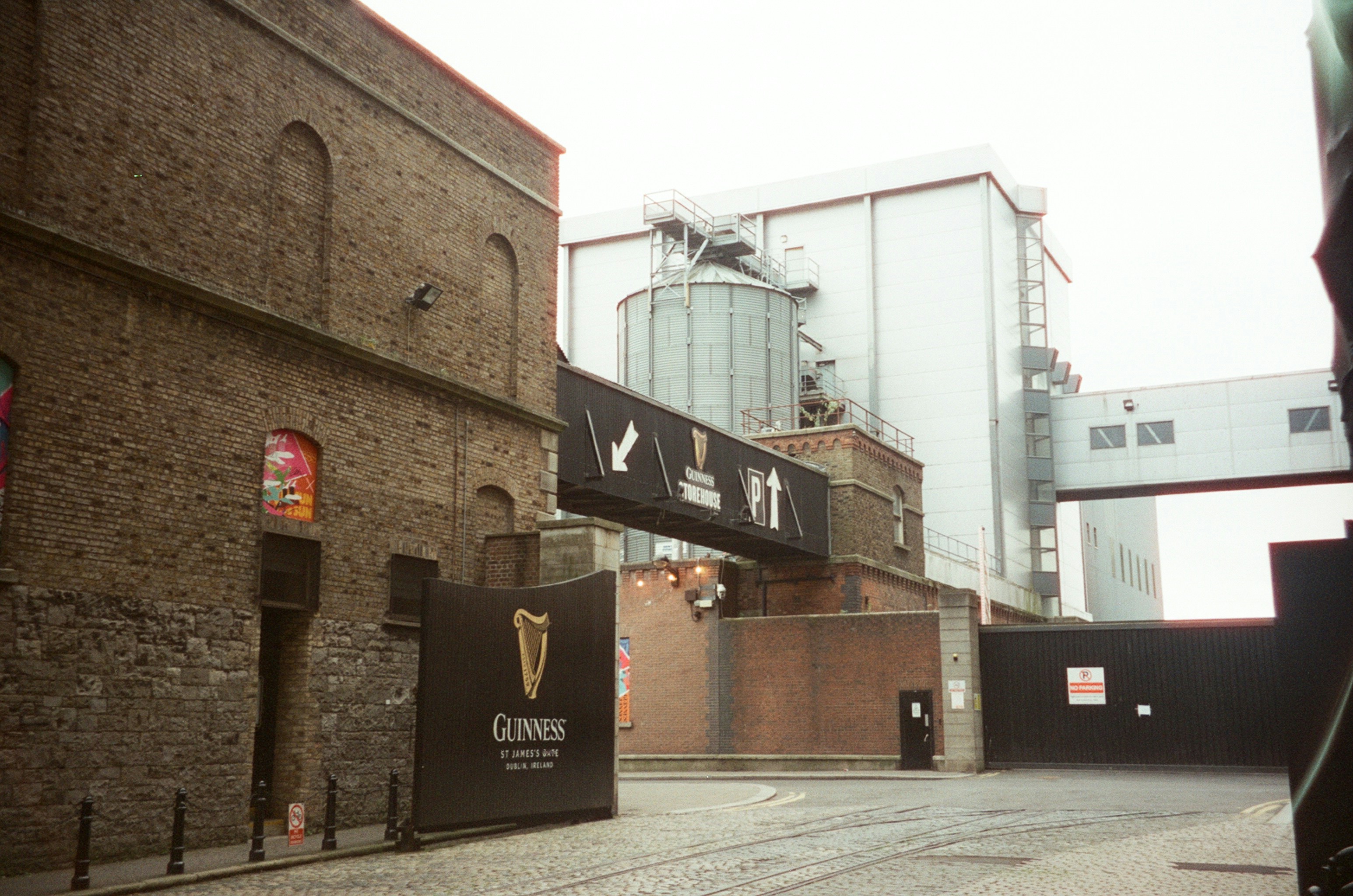 A building with a sign on the side of it