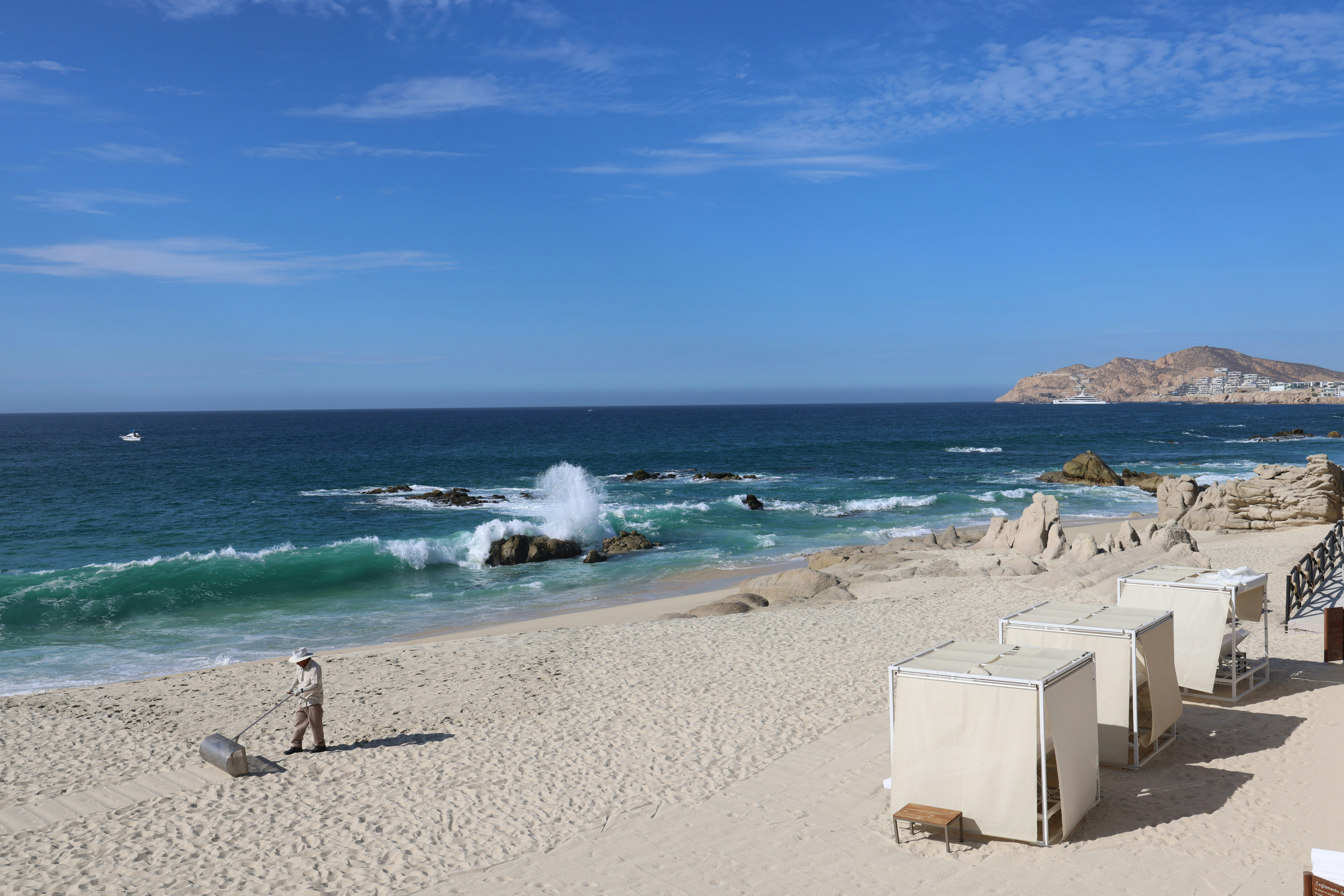 Guests enjoying a beachside activity in Cabo San Lucas