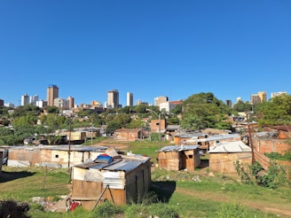 A view of a city from a distance