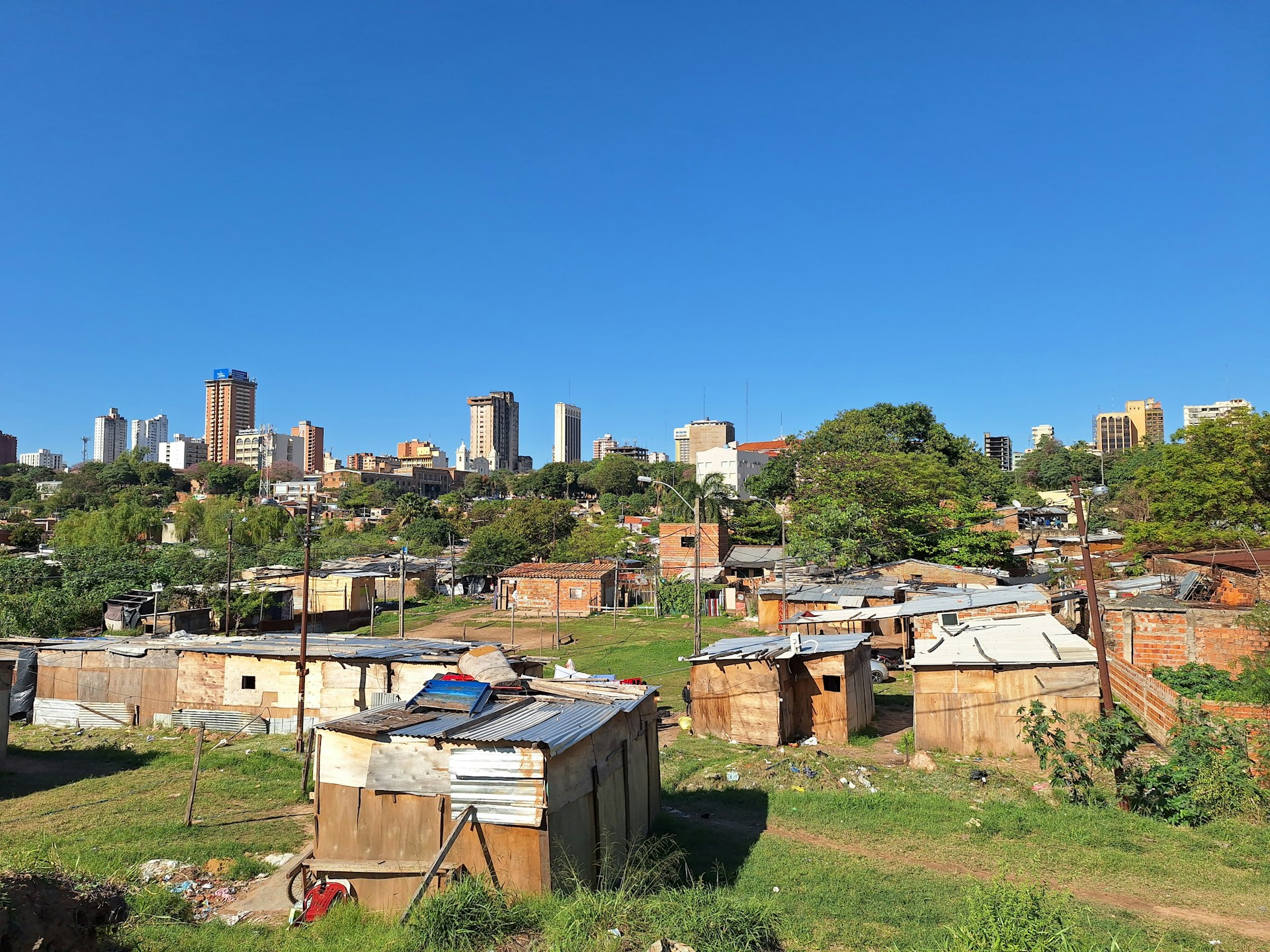 A view of a city from a distance
