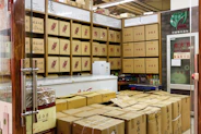 A room filled with lots of boxes and boxes