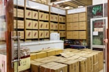 A room filled with lots of boxes and boxes