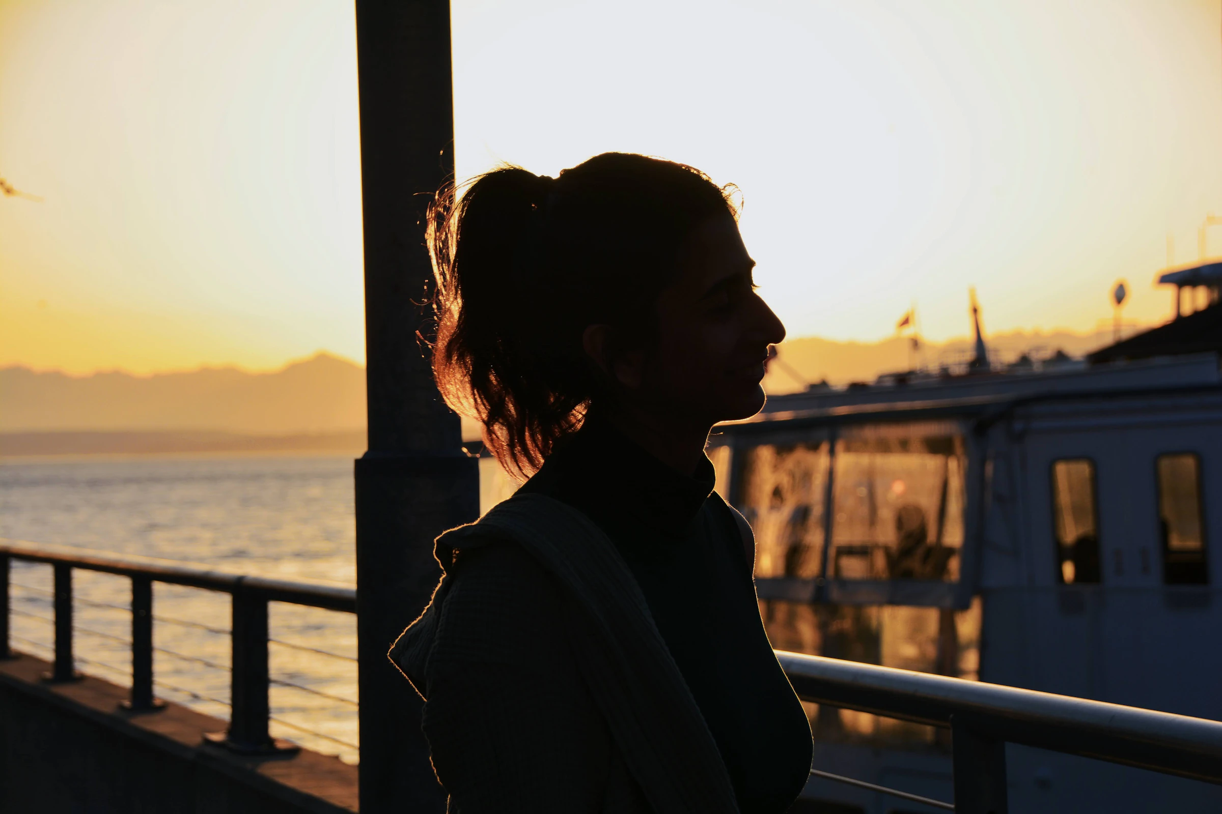 Coucher de soleil sur la mer Méditerranée
