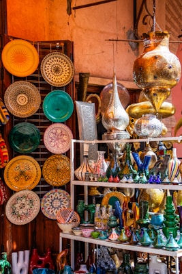 A room filled with lots of plates and bowls