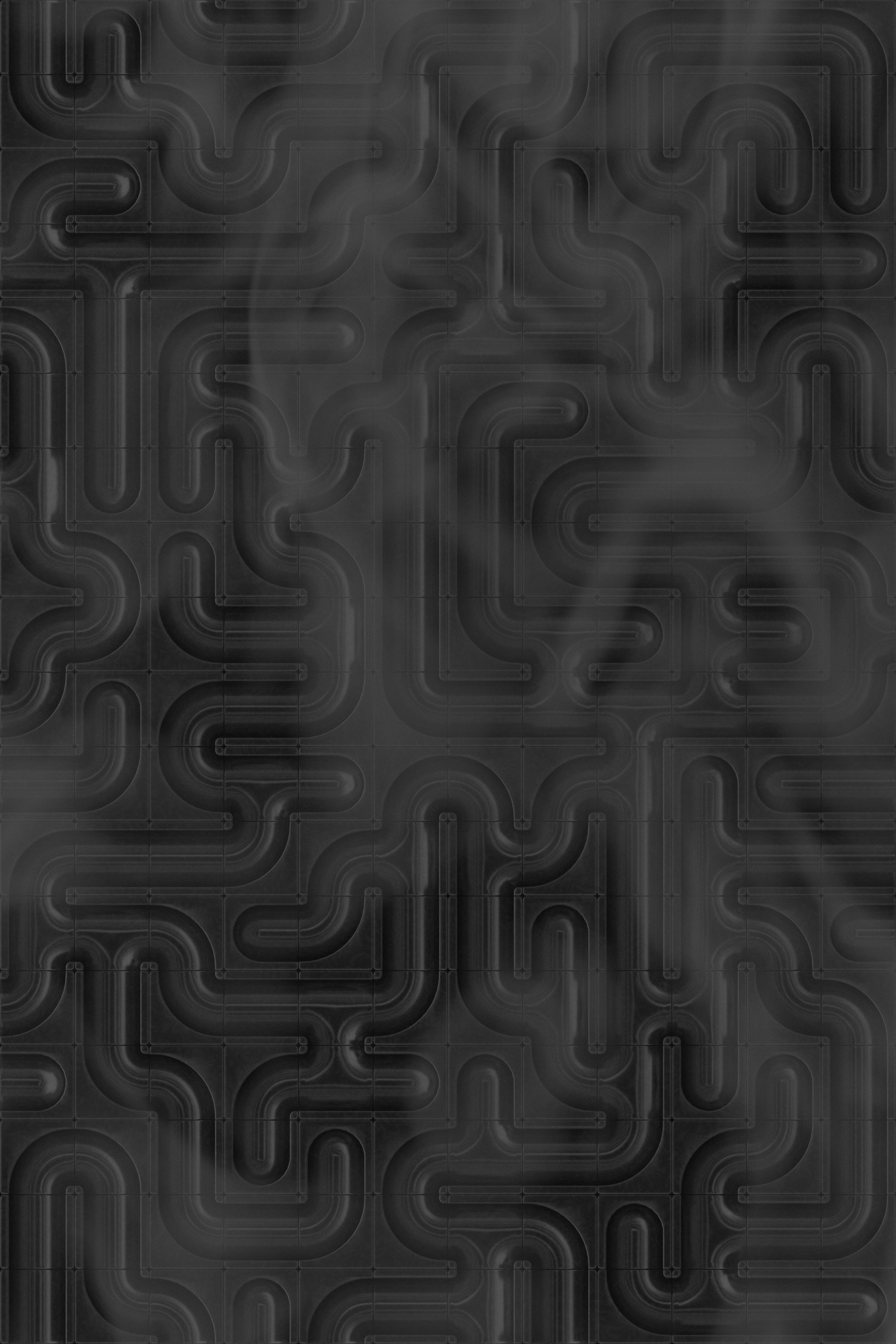 A black and white photo of a pattern