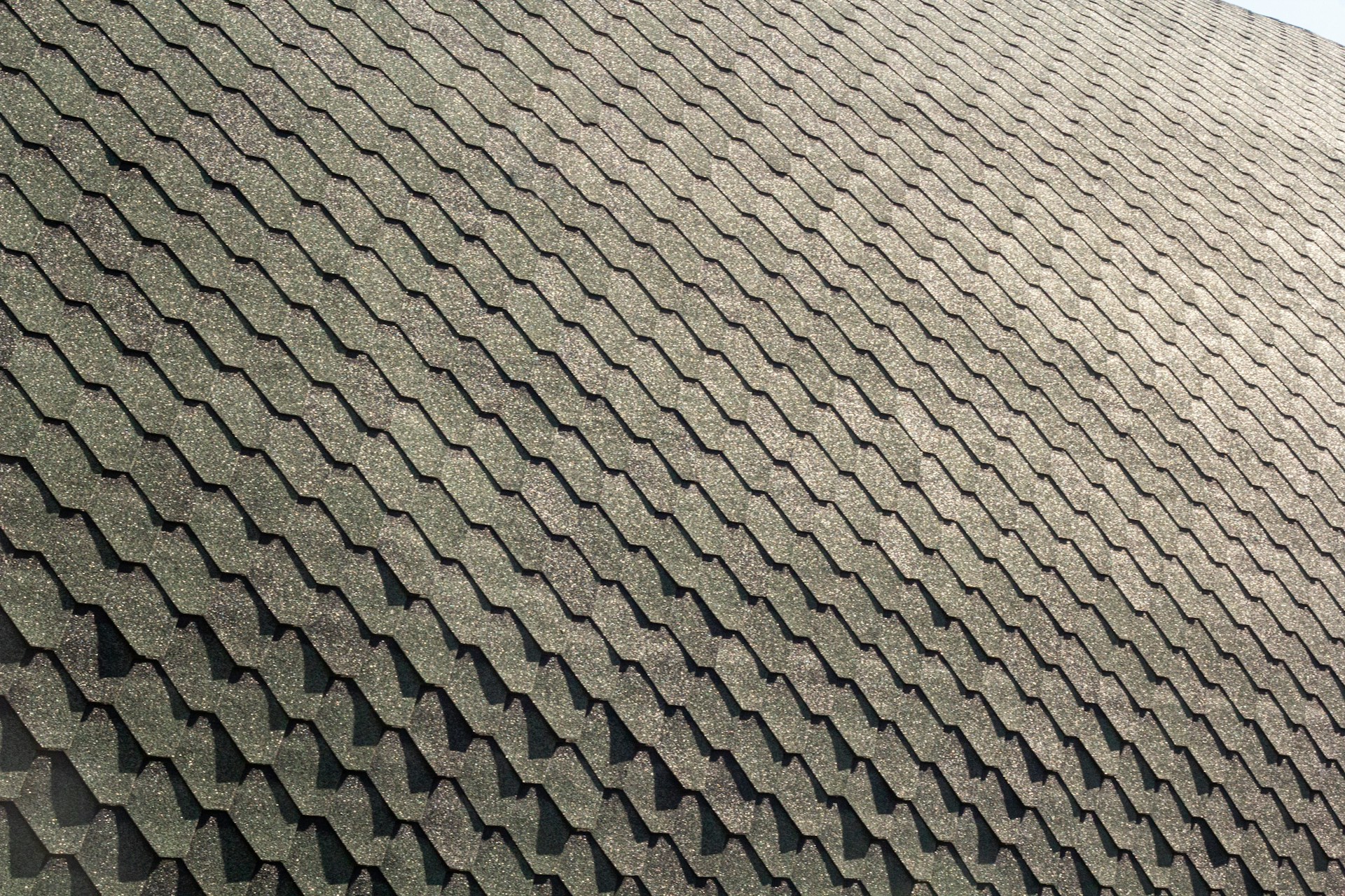 A close up of a building with a sky background