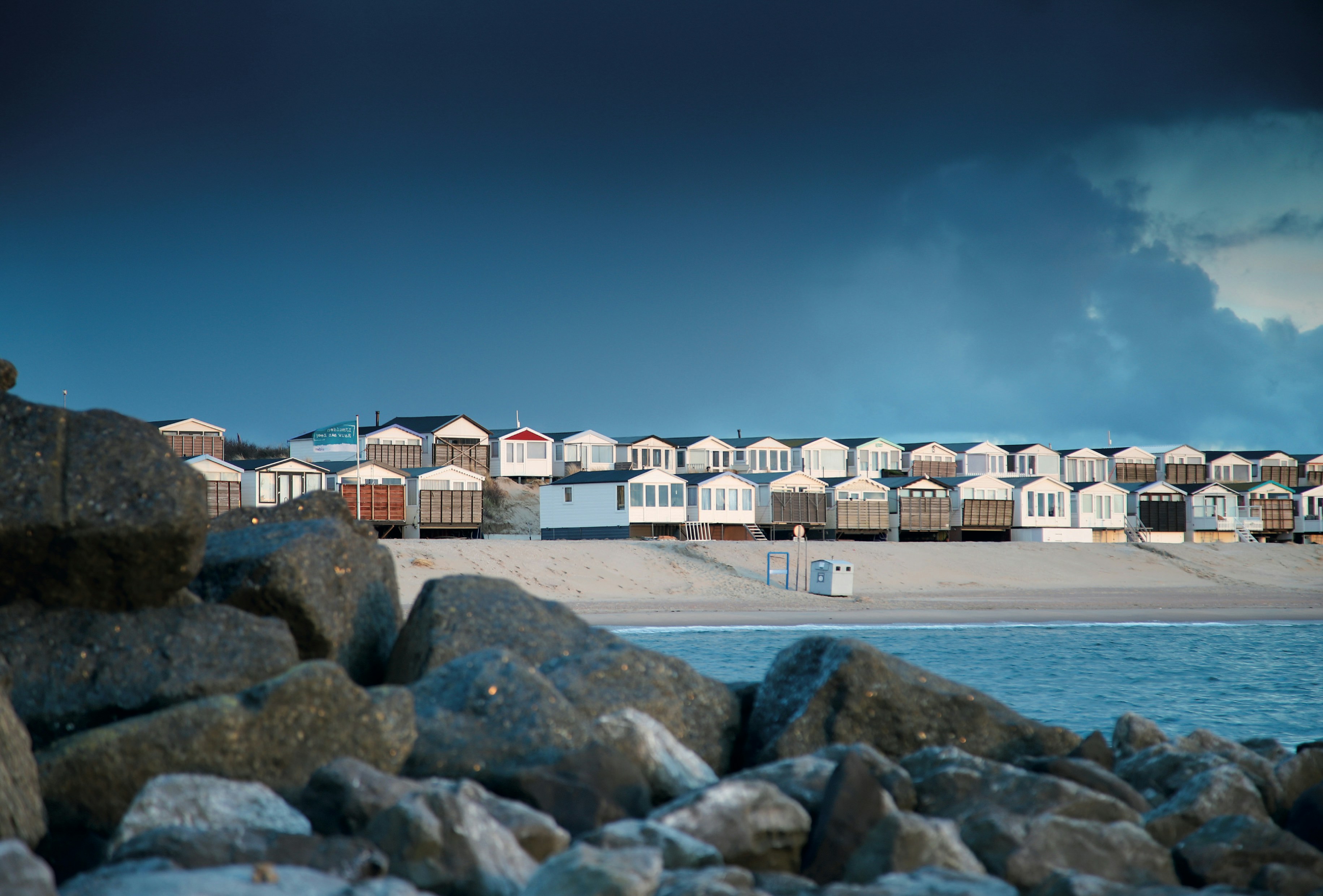 Beach Huts on Ijmuiden Beach