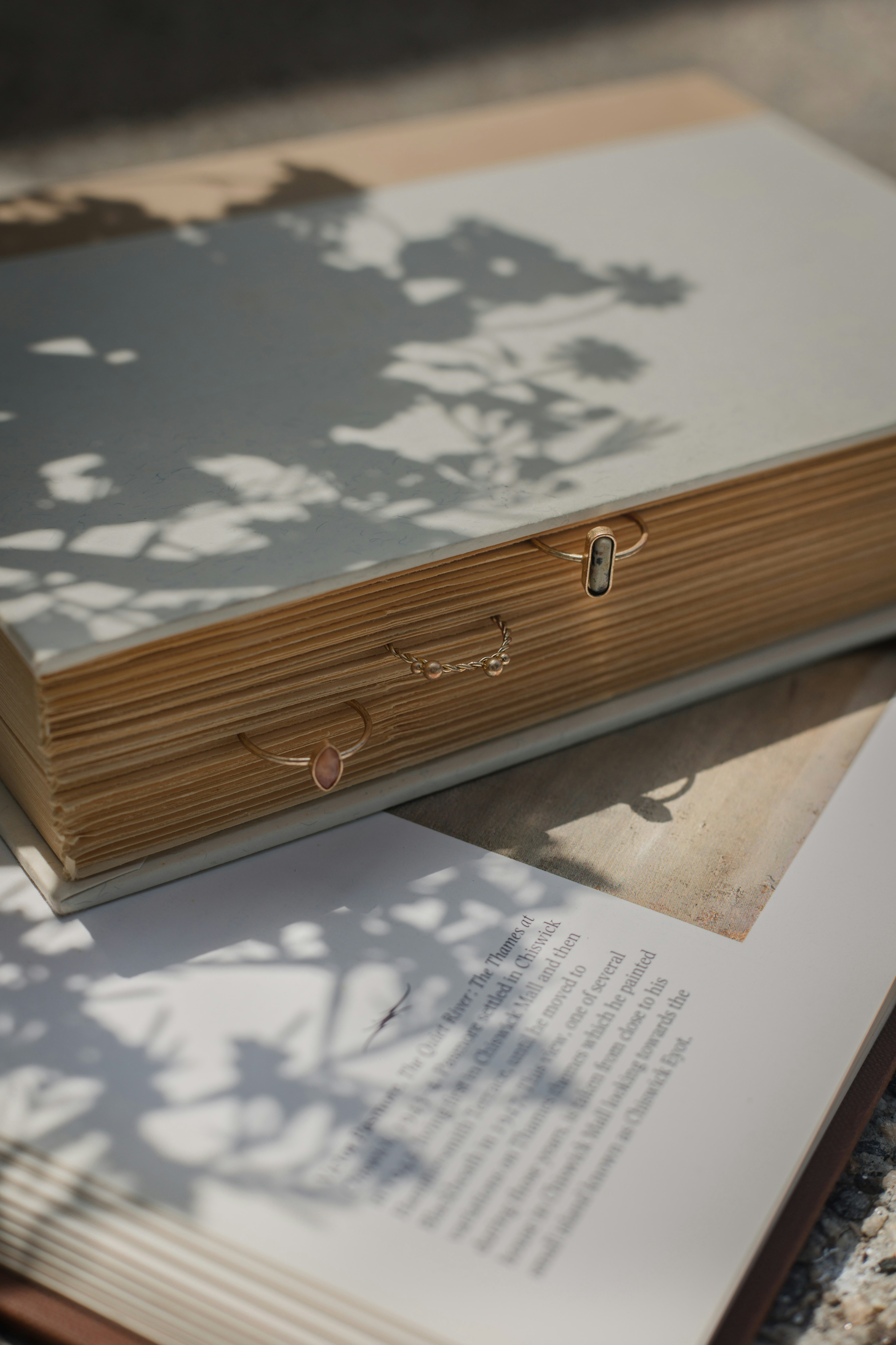 An open book sitting on top of a table