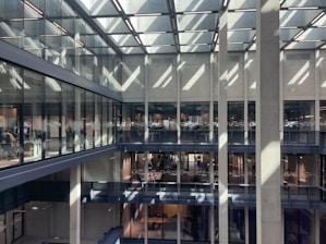A view of a building with a lot of windows