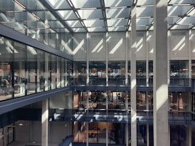 A view of a building with a lot of windows