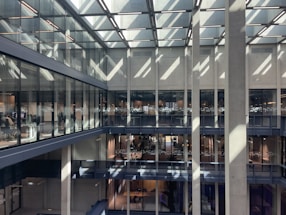 A view of a building with a lot of windows