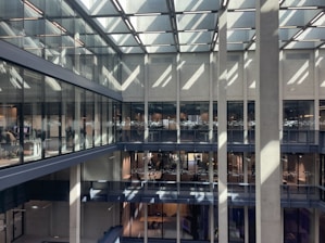 A view of a building with a lot of windows