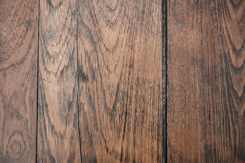 Varnished European Oak hardwood floor texture close-up