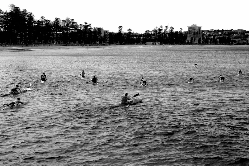 Surf lesson at Manly Beach