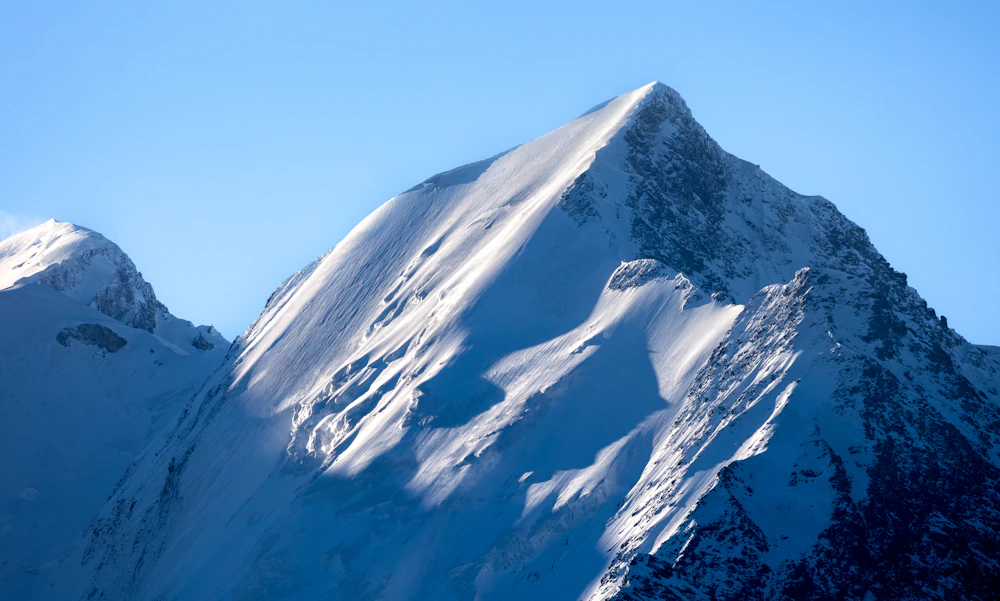 Mont Blanc, besneeuwde alpentop