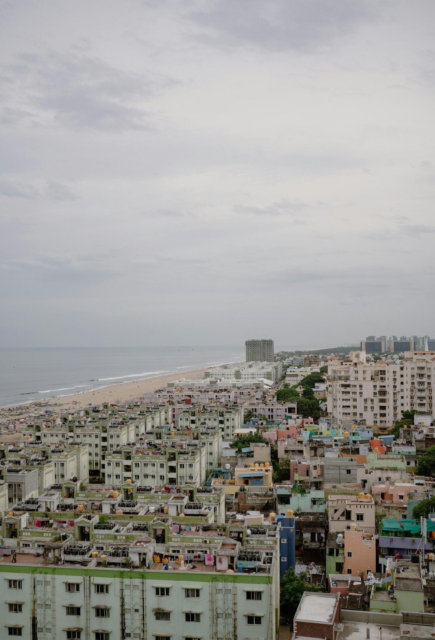 Chennai city skyline Marina Beach panoramic Tamil Nadu