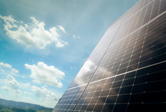 A large building with a lot of solar panels on it