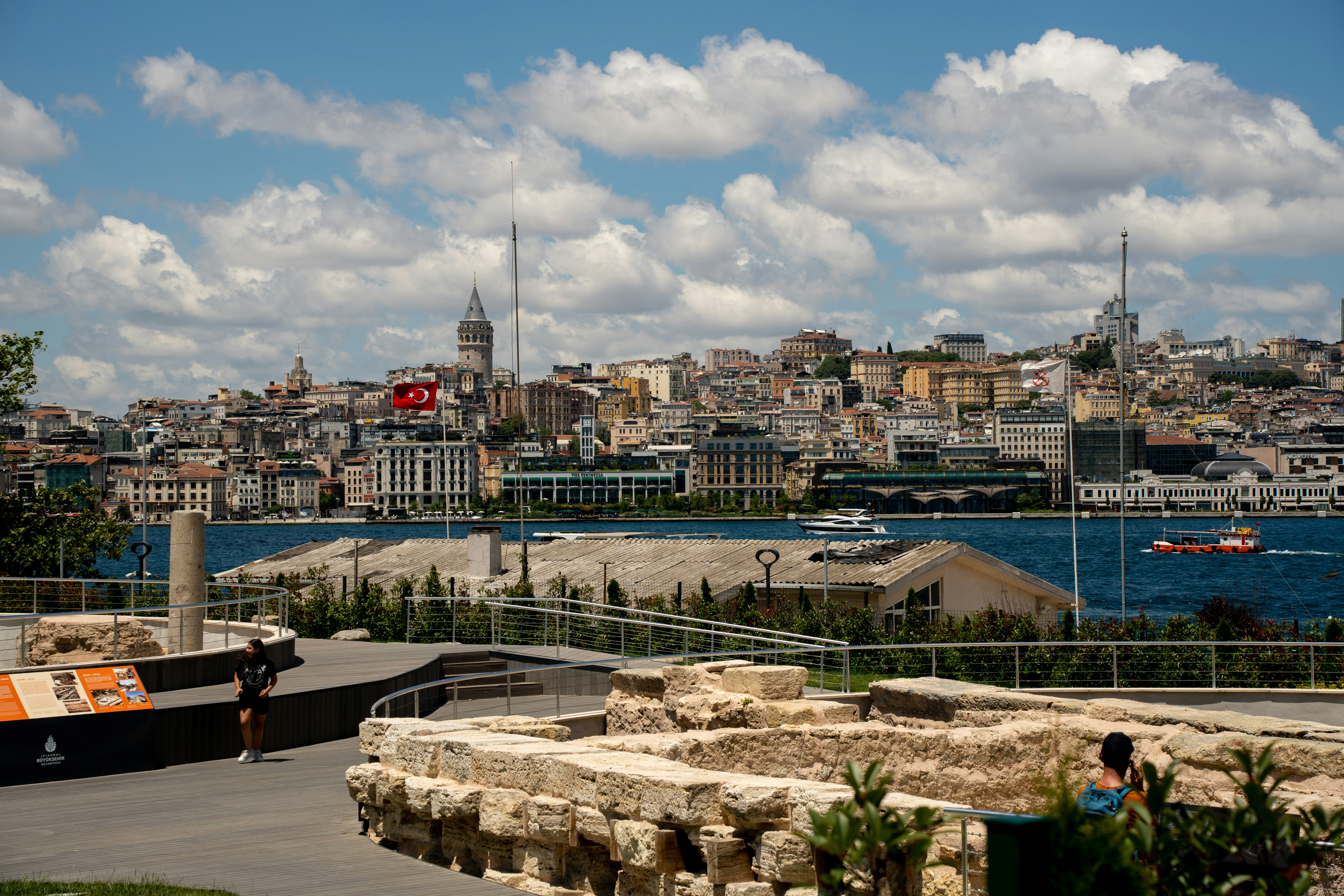 Beşiktaş meydanı ve tarihi yapılar, İstanbul Avrupa yakası, Boğaz manzarası