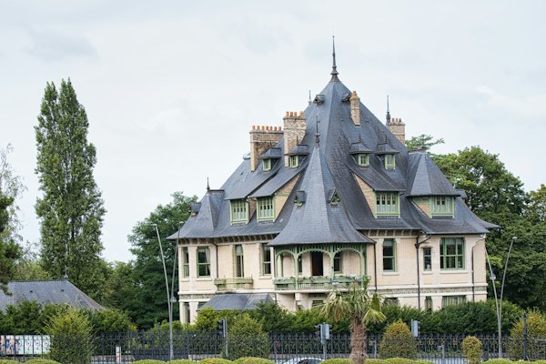 A villa with a slate roof — Reims, France