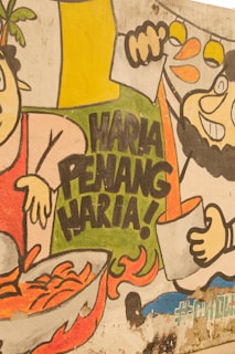 A mural on the side of a building