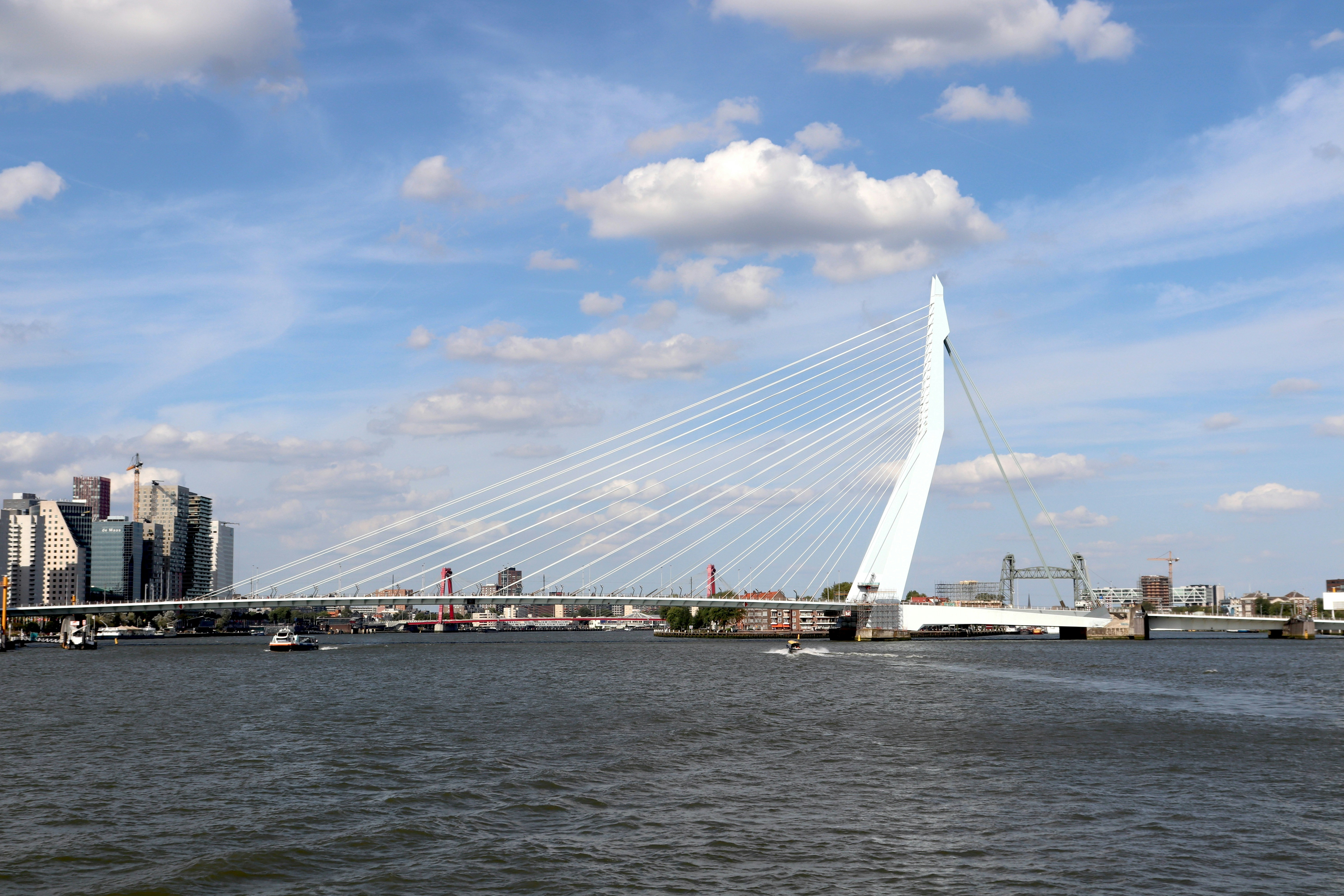 A view of a bridge over a body of water