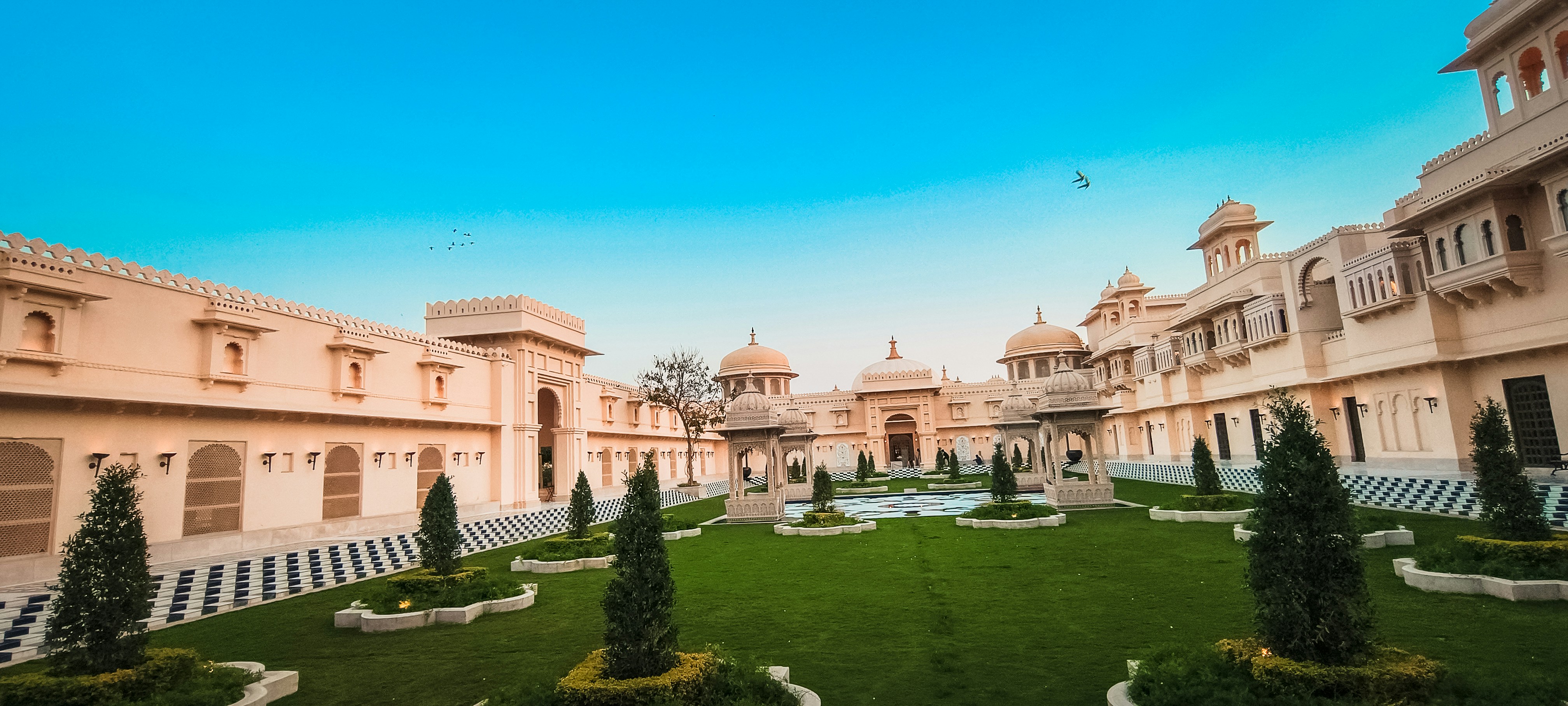 Courtyard in large building