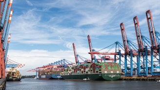 A harbor filled with lots of large ships