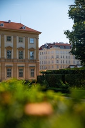 A large building with a clock on the top of it