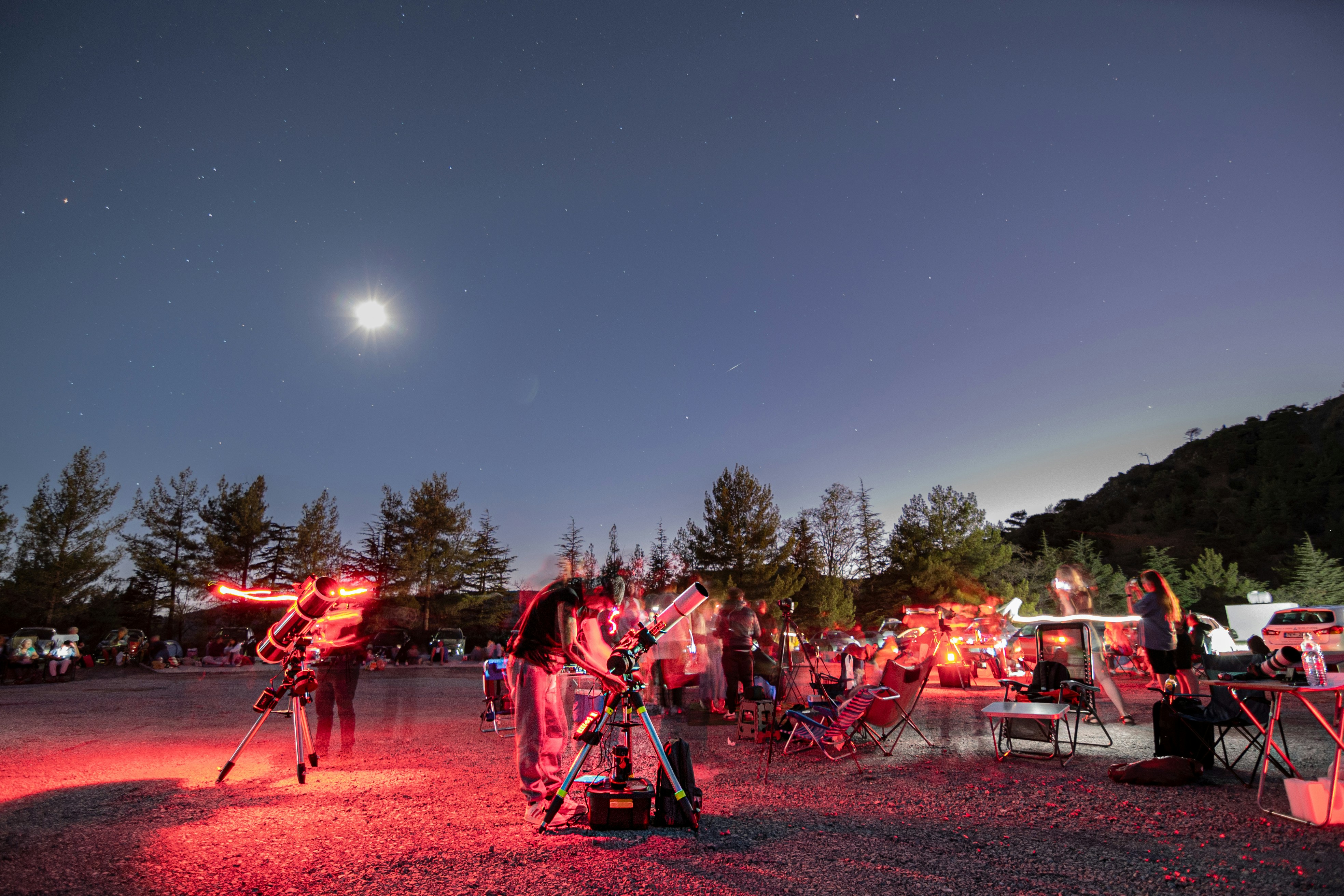 Group of people standing together in a field