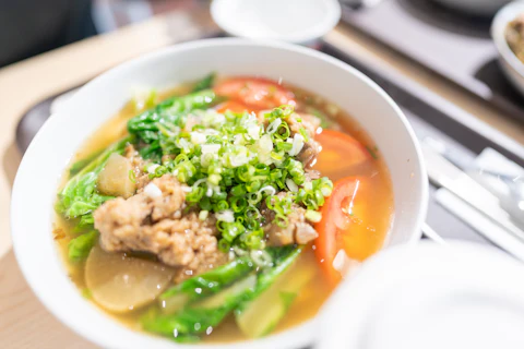 Canh rau ngót thịt băm