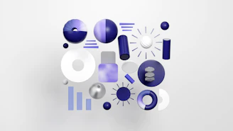 A white wall with a blue and white design on it