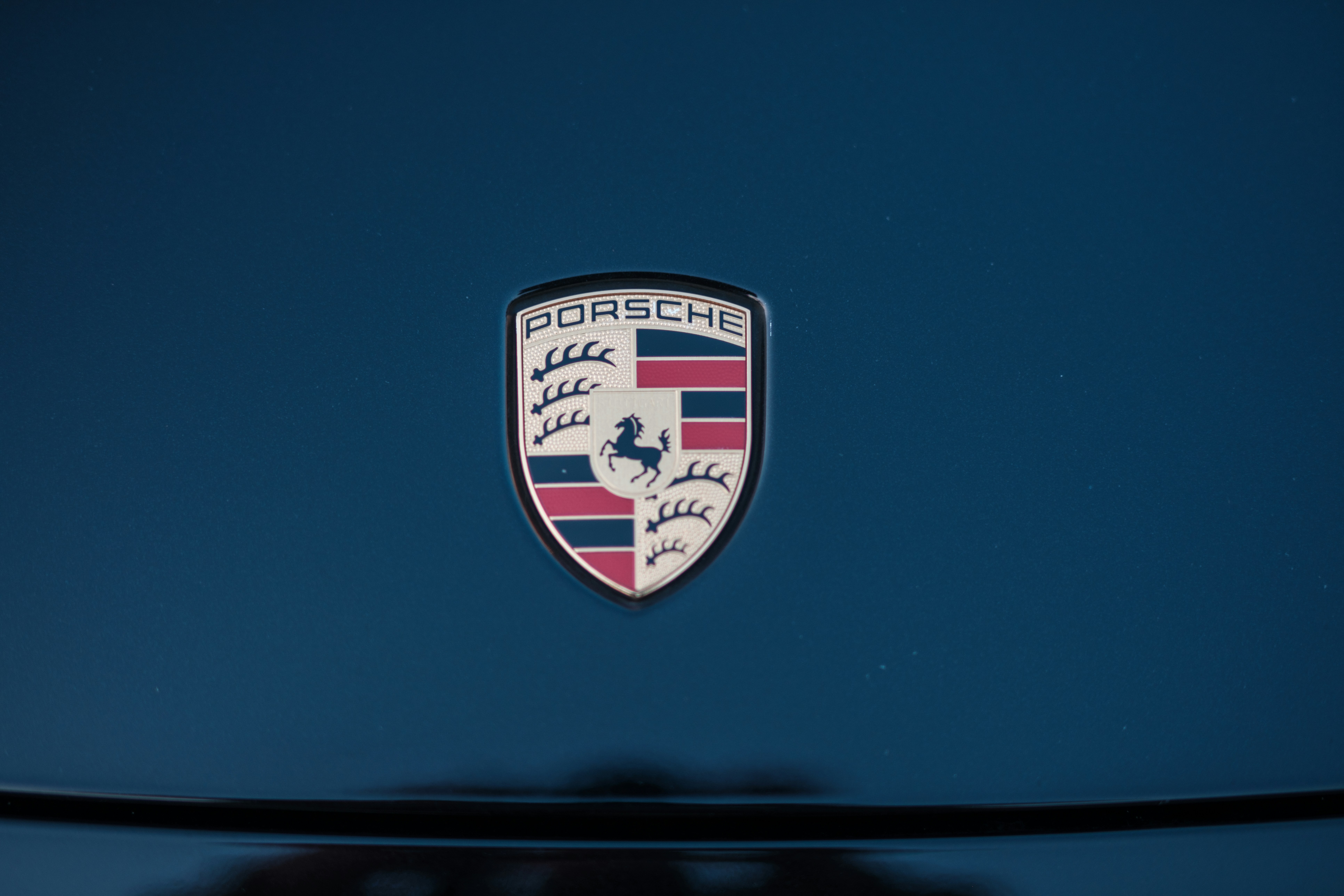A close up of the emblem on a car