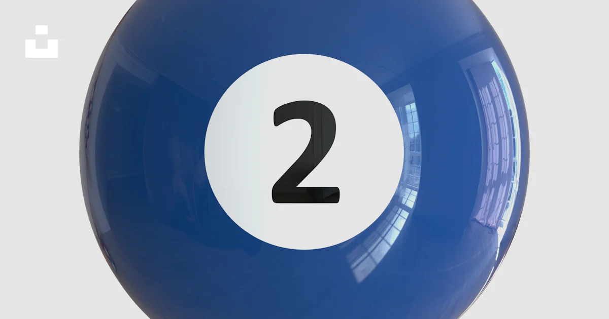 Blue Ball In Pool A blue pool ball with the number two on it photo – Free Bola 8 Image on ...