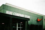 A building with a nike company store on it