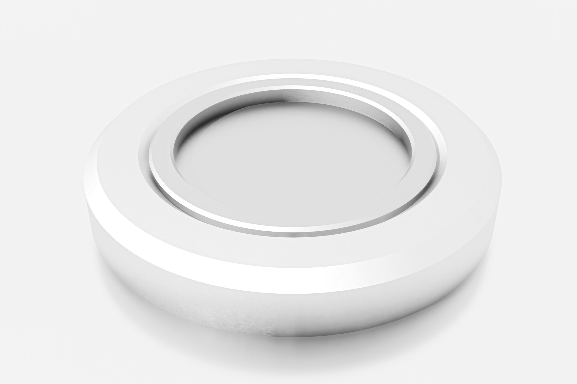 A close up of a white object on a white surface