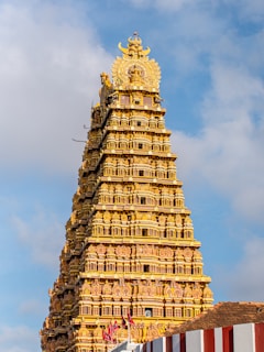 A tall tower with a clock on top of it
