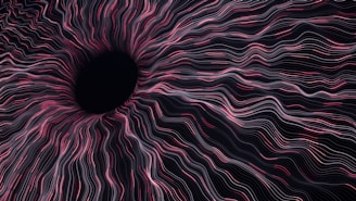 A computer generated image of a black hole