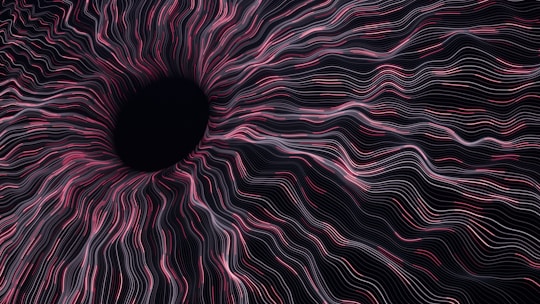 A computer generated image of a black hole