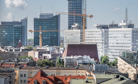 A view of a city with a lot of tall buildings