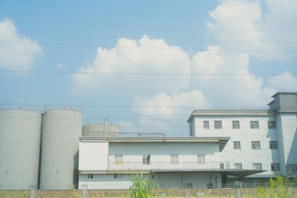 A building with a fence in front of it