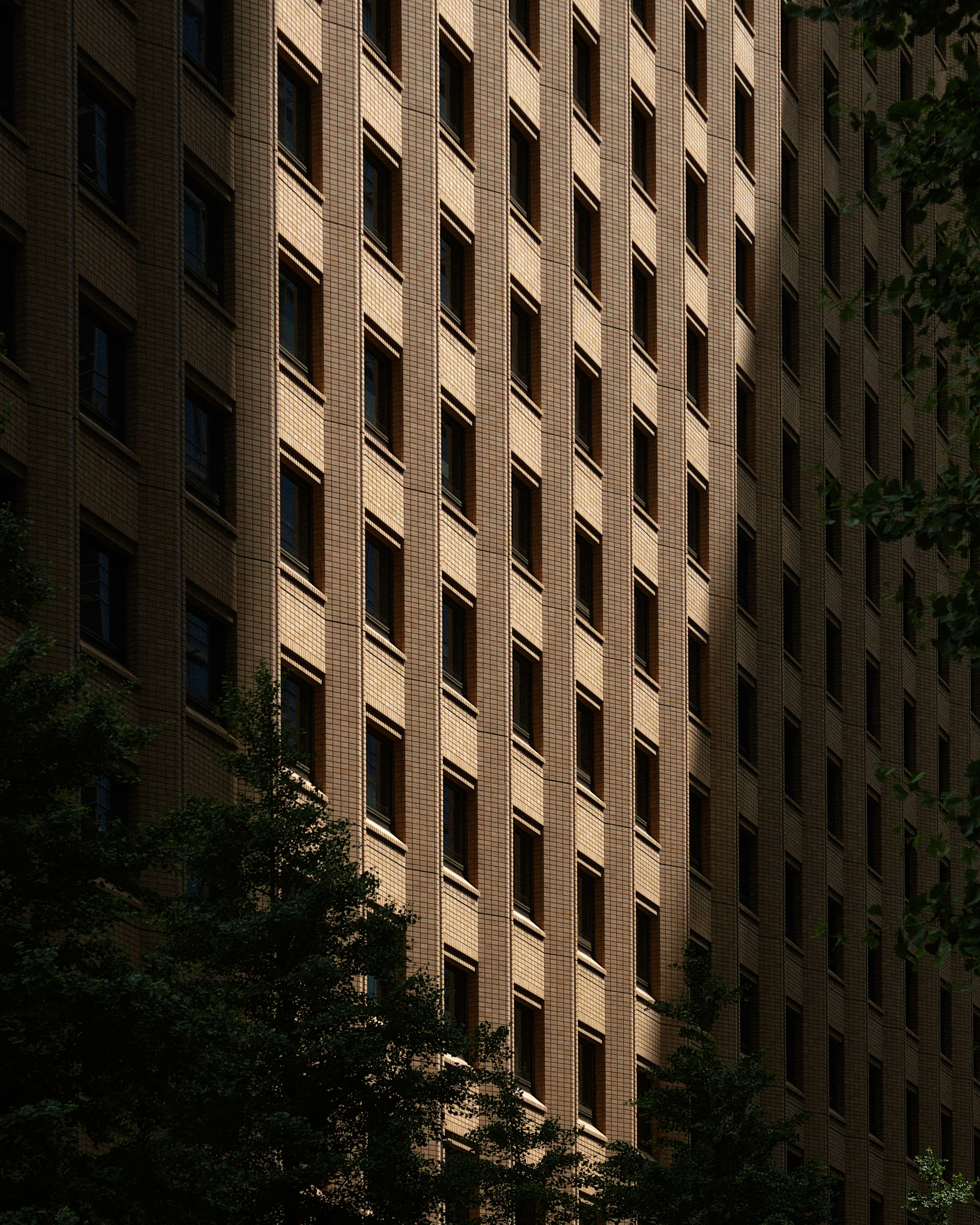 A tall building with a clock on the side of it