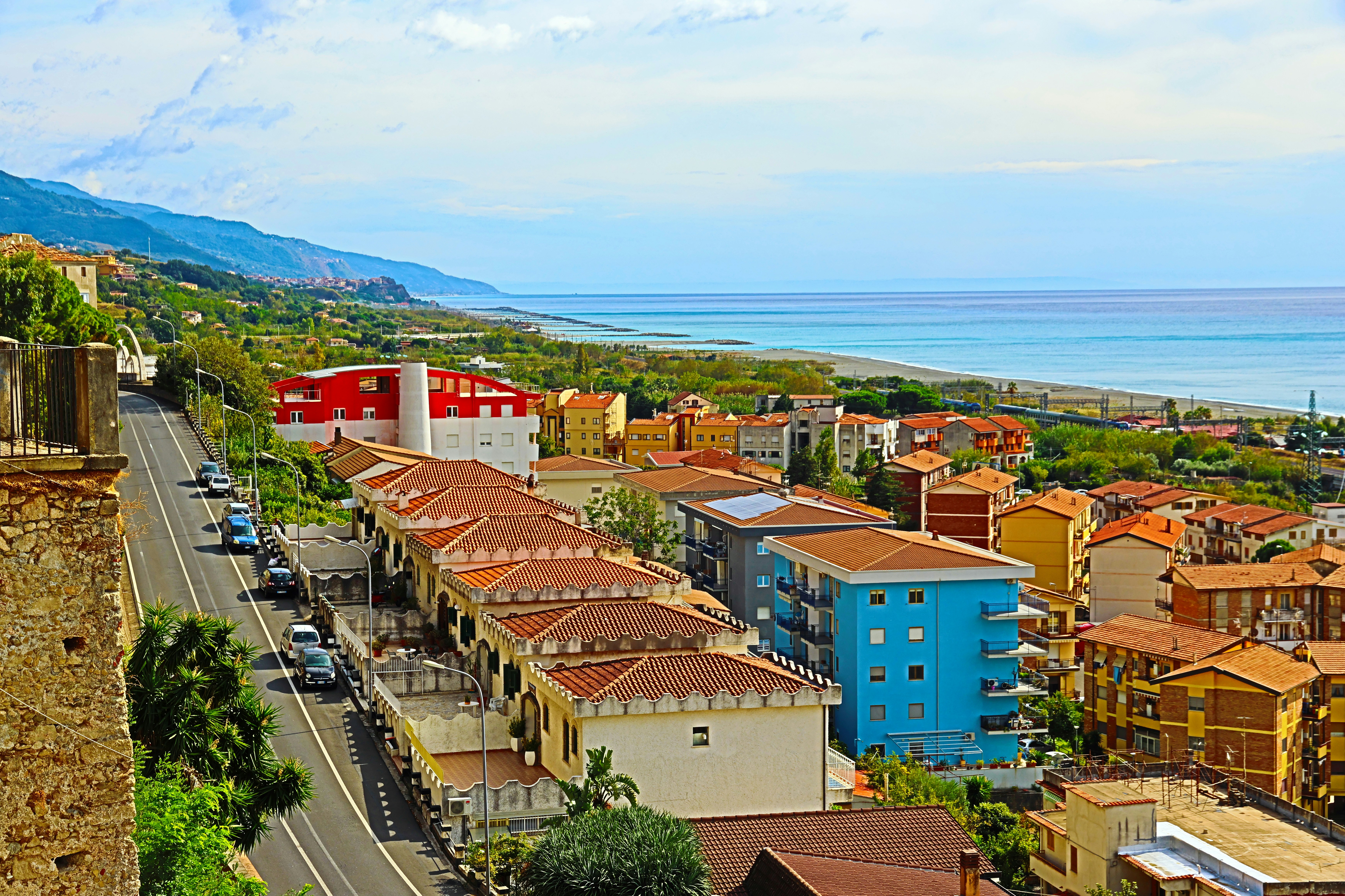 A view of a city from a high point of view
