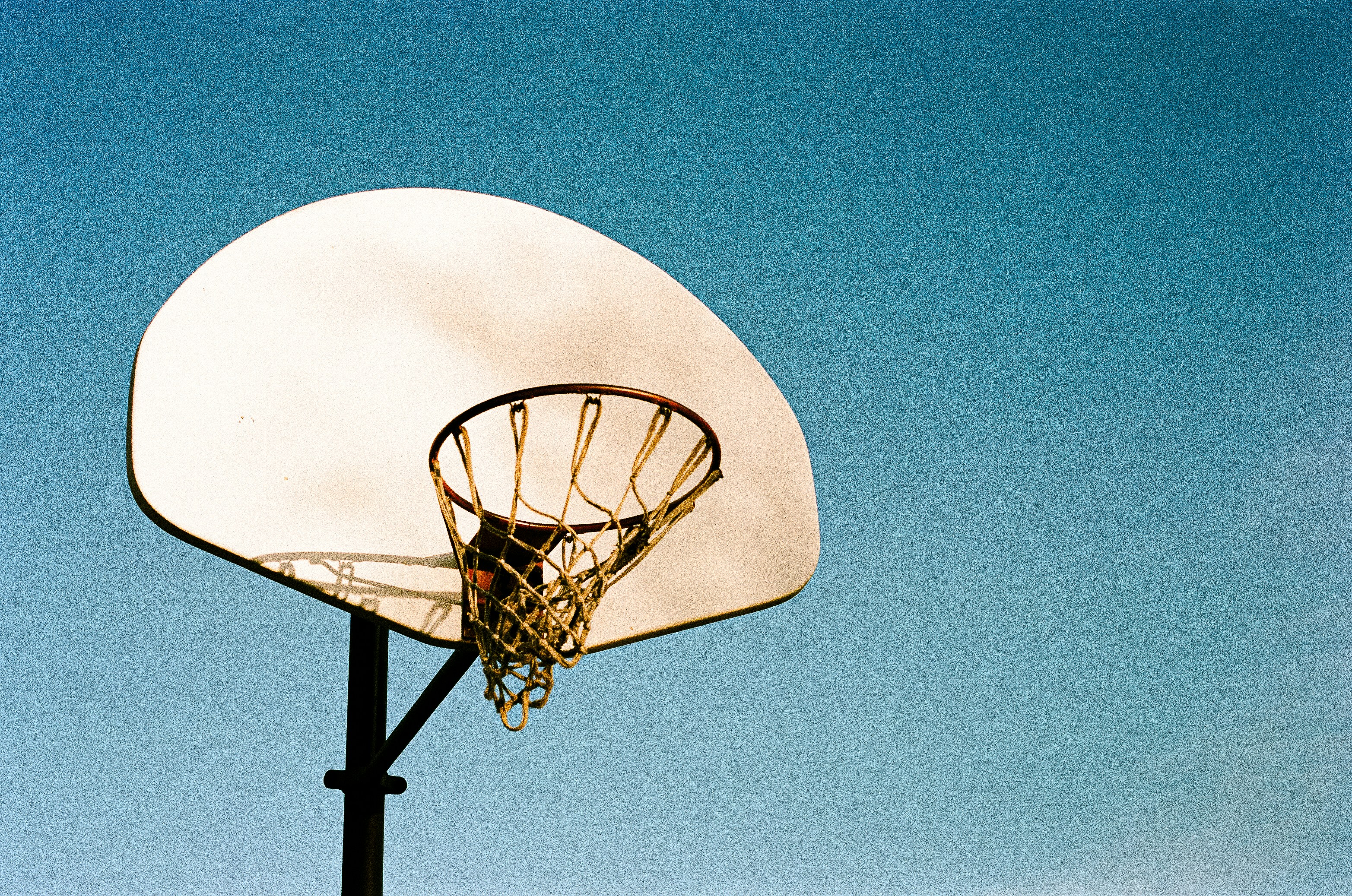 Pelea por rebote debajo del aro en un partido profesional