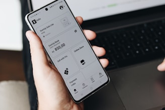 Mobile application solutions with smartphone interface and app icons