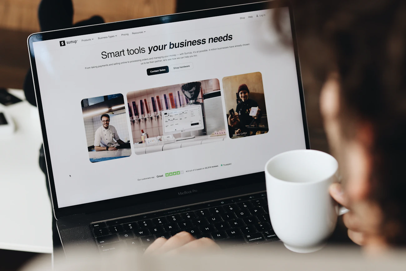 A new business owner setting up their company