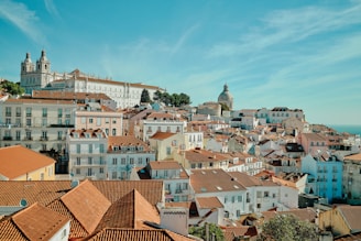 A view of a city from a high point of view
