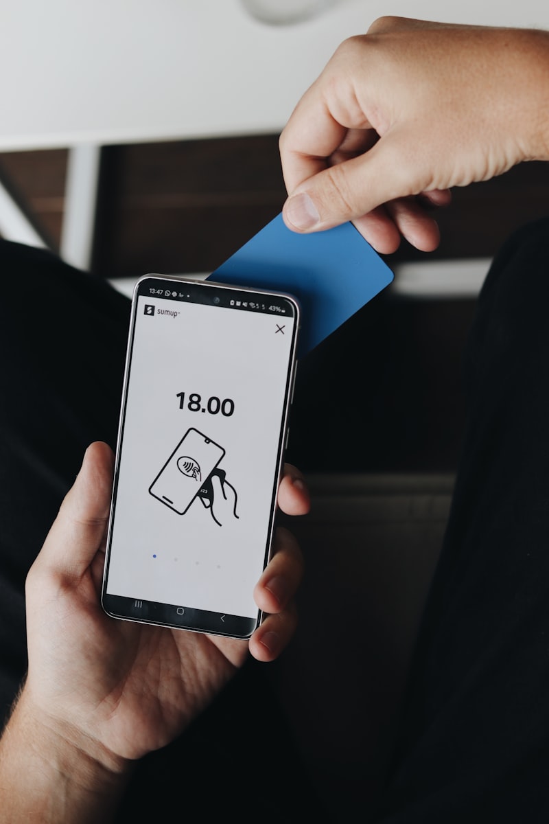 Checkout on a handset.